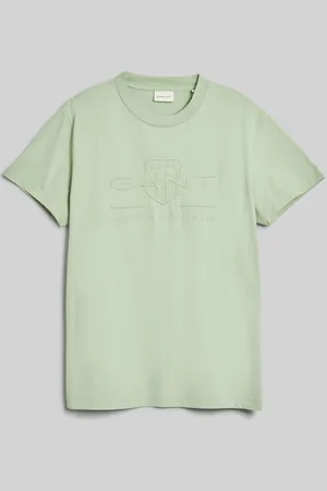 GANT TRIČKO REG TONAL SHIELD SS T-SHIRT MILKY MATCHA