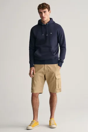 GANT ŠORTKY RELAXED TWILL CARGO SHORTS DARK KHAKI