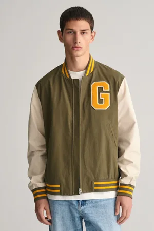 GANT BUNDA LIGHT VARSITY JACKET SOFT OAT