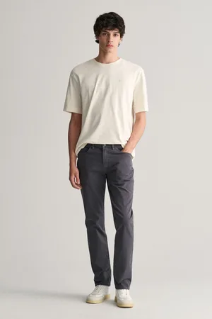 GANT DŽÍNY SLIM DESERT JEANS ANTRACITE