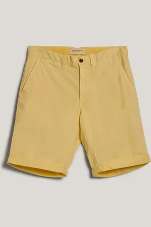 GANT ŠORTKY WASHED COTTON CHINO SHORTS LEMONADE YELLOW
