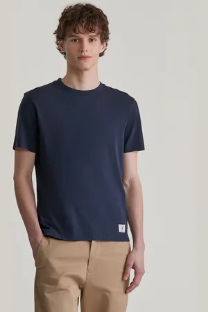 GANT TRIČKO WASHED SS TSHIRT EVENING BLUE