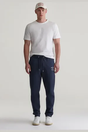 GANT TEPLÁKY SMALL GRAPHIC SWEATPANTS EVENING BLUE