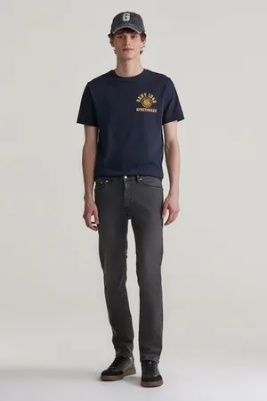 GANT DŽÍNY EXTRA SLIM ACTIVE REC BLK JEANS BLACK WORN IN