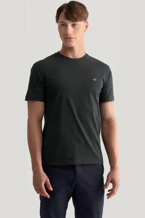 GANT TRIČKO REG SHIELD SS T-SHIRT BLACK