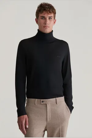 GANT ROLÁK EXTRAFINE MERINO WOOL TURTLENECK BLACK