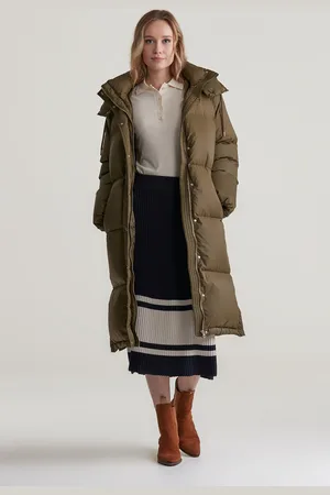 GANT SUKNĚ CONTRAST RIBBED SKIRT EVENING BLUE