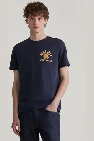 GANT TRIČKO CREST GRAPHIC TSHIRT EVENING BLUE