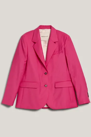 GANT SAKO REG HOPSACK BLAZER PERKY PINK