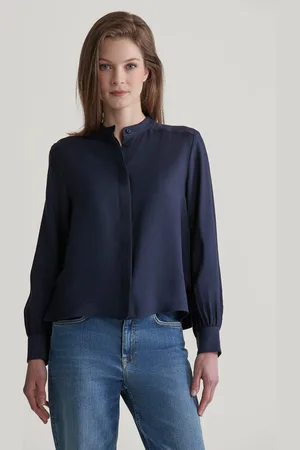 GANT HALENKA REG TEXTURE BLOUSE CREAM