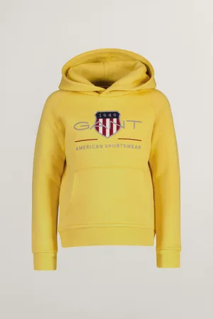 GANT MIKINA ARCHIVE SHIELD RAGLAN HOODIE FADED SUNSET