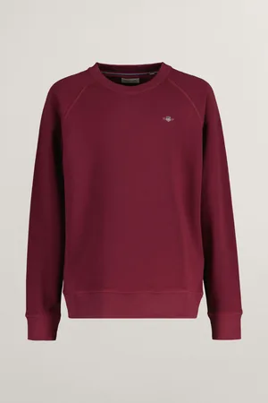 GANT MIKINA SHIELD C-NECK WINE RED