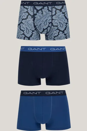 GANT SPODNÍ PRÁDLO PAISLEY TRUNK 3-PACK EVENING BLUE