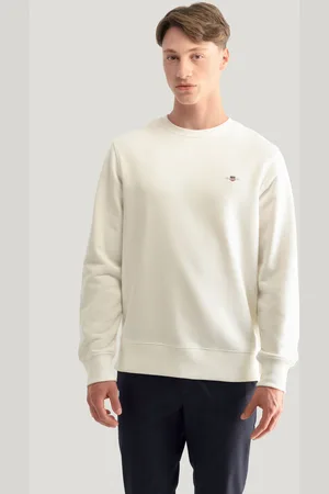 GANT MIKINA REG SHIELD C-NECK SWEAT EGGSHELL