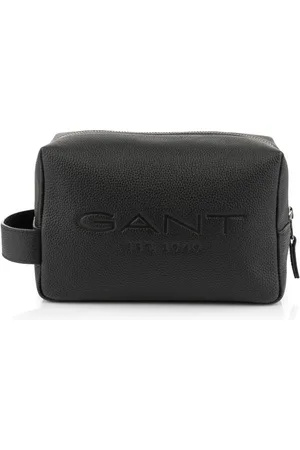 GANT KOSMETICKÁ TAŠKA LEATHER WASH BAG BLACK