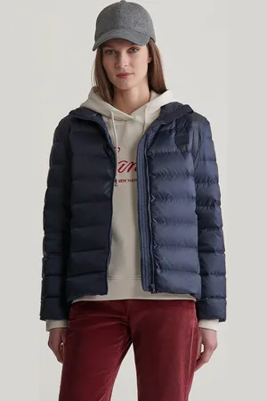 GANT BUNDA LIGHT DOWN LOGO JACKET EVENING BLUE