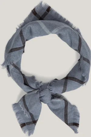 GANT ŠÁLA HERRINGBONE CHECKED FOULARD CARAMEL BEIGE