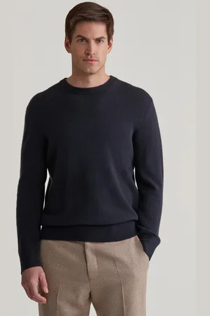 GANT SVETR CASHMERE C-NECK EVENING BLUE