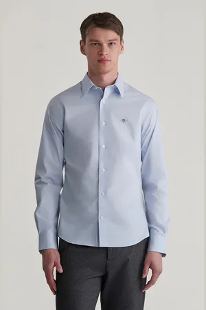 GANT KOŠILE SLIM POPLIN STRETCH SHIRT LIGHT BLUE