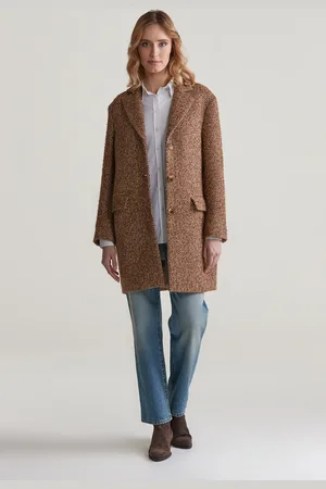 GANT KABÁT HERITAGE HERRINGBONE COAT BLACK