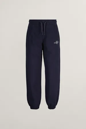 GANT TEPLÁKY RELAXED CONTRAST SHIELD SWEATPANTS EVENING BLUE