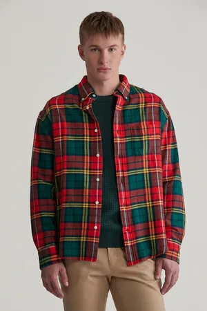 GANT KOŠILE REL TWILL TARTAN SHIRT BRIGHT RED