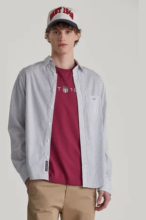 GANT KOŠILE REG POPLIN STRIPE LAPIS BLUE