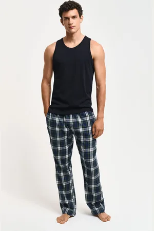 GANT PYŽAMOVÉ KALHOTY FLANNEL PANTS NAVY
