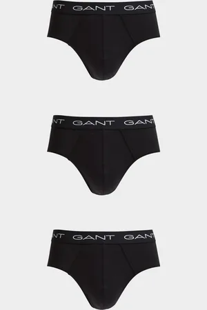 GANT SPODNÍ PRÁDLO BRIEF 3-PACK BLACK