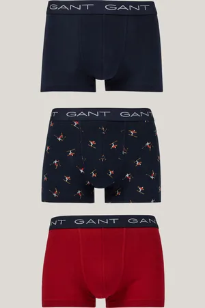 GANT SPODNÍ PRÁDLO SKIER PRINT TRUNK 3-PACK GB EVENING BLUE