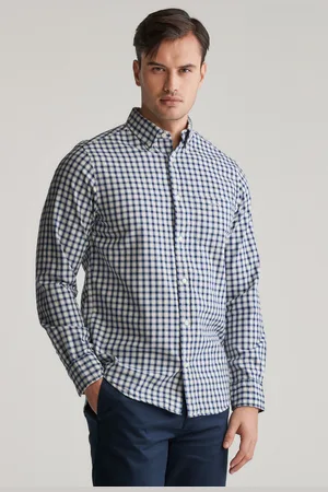 GANT KOŠILE REG ARCHIVE OXFORD CHECK SHIRT DEEP BLUE