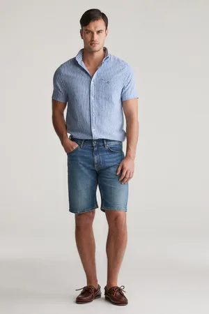 GANT ŠORTKY REG JEANS SHORTS MID BLUE VINTAGE