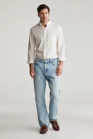 GANT DŽÍNY STRAIGHT FIT JEANS LIGHT BLUE VINTAGE