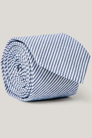 GANT KRAVATA SEERSUCKER TIE RICH BLUE