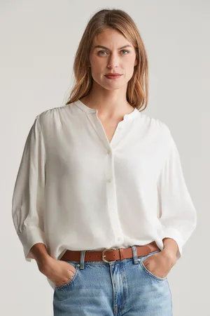 GANT HALENKA REG SS BLOUSE EGGSHELL