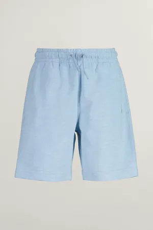 GANT TEPLÁKOVÉ ŠORTKY SHIELD COTTON SLUB SHORTS CALMING BLUE