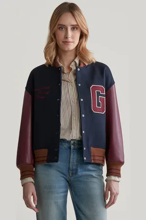 GANT BUNDA VARSITY JACKET EVENING BLUE