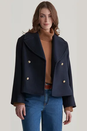GANT BUNDA WOOL PEACOAT EVENING BLUE