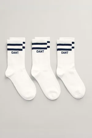 GANT PONOŽKY SPORT SOCKS 3-PACK WHITE