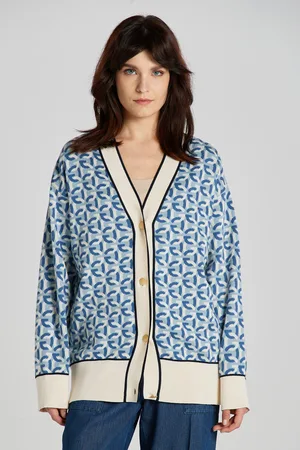 GANT KARDIGAN JACQUARD G KNIT CARDIGAN DOVE BLUE