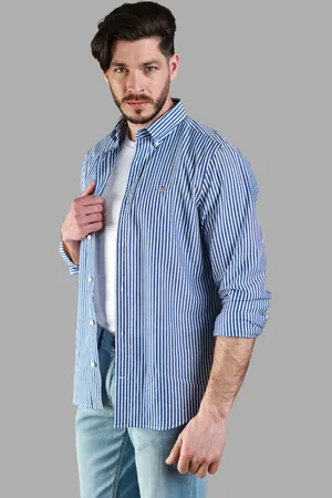 GANT KOŠILE SLIM CLASSIC POPLIN STRIPE SHIRT COLLEGE BLUE