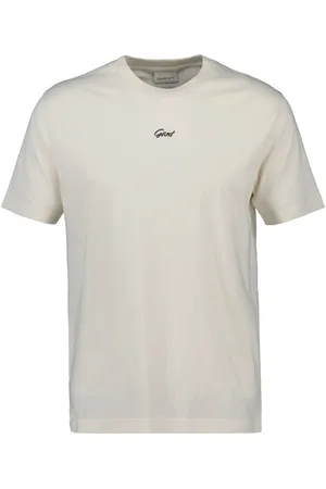 GANT TRIČKO SMALL GRAPHIC T-SHIRT CREAM