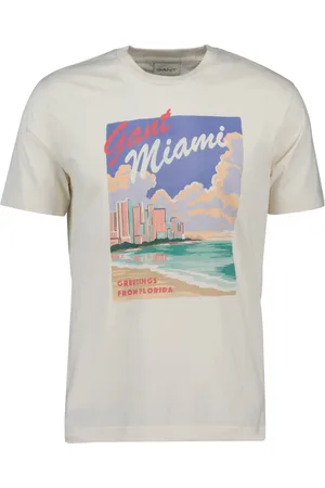 GANT TRIČKO GRAPHIC T-SHIRT CREAM