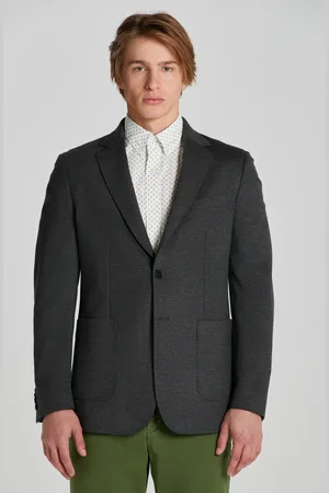 GANT SAKO SLIM JERSEY BLAZER DARK GRAPHITE
