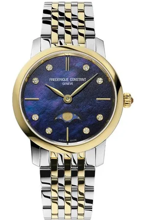 Frederique Constant Slimline Ladies Moonphase Quartz FC-206MPND1S3B