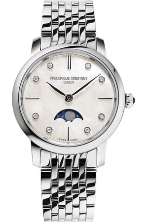 Frederique Constant Slimline Ladies Moonphase Quartz FC-206MPWD1S6B