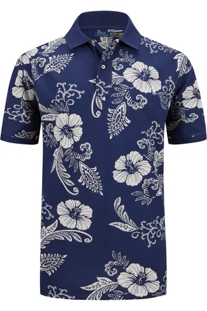 Ralph Lauren Velké Velikosti Polo tričko s havajským vzorem a výšivkou hráče póla