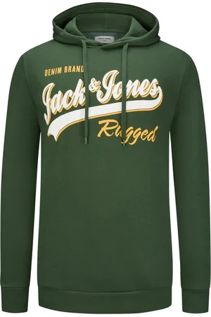 JACK & JONES Velké Velikosti Mikina s kapucí a velkým nápisem značky