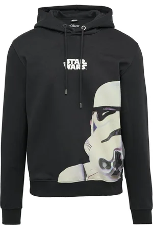 QS by s.Oliver Velké Velikosti Mikina s kapucí a výšivkou a potiskem s motivem Star Wars Výšivka und Tisk