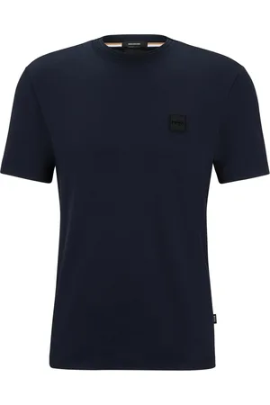 HUGO BOSS Velké Velikosti Tričko s pogumovanou aplikací loga